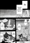 a-chan ayaka canid canine canis comic domestic_dog english_text feral husky mammal monochrome nordic_sled_dog raining shibeta spitz text