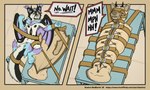 Rating: e
ID: 5658620
Date: 2025-06-21 16:57:55 -0400
Status: active
Score: 14
2019 2_panel_comic 4_toes 5_fingers altreyas animate_inanimate anthro artist_name asylum bdsm black_body black_fur black_horn blindfold blue_body blue_feet blue_fur blue_snout bondage border bound brown_border canid canine english_text examination_table feet fennec_fox fingers fox fur fur_markings genderfluid gimp_mask grey_hair hair head_horn horn kemira lock long_tail mammal markings mask membrane_(anatomy) muffled_speech multi_hand multicolored_body multicolored_fur muzzle_(object) muzzled neck_tuft open_mouth padded_room purple_body purple_fur purple_inner_ear purple_membrane sensory_deprivation_hood sleepsack solo speech_bubble story story_at_source story_in_description strapped_to_a_table straps struggling tail text toes true_fox tuft url white_body white_fur white_hands worried yellow_eyes post #5658620