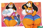 Rating: q
ID: 4759763
Date: 2024-05-03 17:22:28 -0400
Status: active
Score: 257
2024 3:2 absurd_res anthro anthrofied avian beak big_breasts big_butt bimbo_(fashion) bird black_body black_collar black_eyes black_fur blue_bottomwear blue_clothing blue_shorts border bottomwear breast_squish breasts brown_body brown_fur butt canid canine canis clothing collar digital_media_(artwork) domestic_dog duck_hunt duck_hunt_dog duck_hunt_duck duo eyeshadow feathers female floppy_ears front_view fur grin hi_res hotpants huge_breasts huge_butt larger_anthro larger_female lipstick makeup male mammal midriff miso_souperstar motion_lines nintendo orange_body orange_fur pink_body pink_eyeshadow pink_feathers rear_view shirt shorts size_difference smaller_anthro smaller_male smile spiked_collar spikes squish tan_body tan_fur text text_on_clothing text_on_shirt text_on_topwear thick_thighs topwear white_border white_clothing white_shirt white_topwear yellow_beak post #4759763