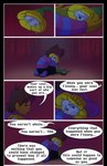 absolutedream absurd_res bodily_fluids comforting comic comment_chain crying dialogue elemental_creature english_text flora_fauna flowey_the_flower frisk_(undertale) hi_res hug human mammal plant tears text undertale undertale_(series)