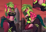 Rating: q
ID: 5575914
Date: 2025-05-16 03:40:50 -0400
Status: active
Score: 56
absurd_res anthro bottomwear city cityscape clothing crush detailed_background digital_media_(artwork) dino_devil dinosaur female green_hair hair hazbin_hotel hell hi_res macro missi_zilla outside pants prehistoric_species reptile scalie solo son2j post #5575914