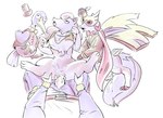 alolan_form alolan_ninetales bestiality bodily_fluids_in_pussy clothed clothed_feral clothed_sex clothing cramorant dead_eyes digital_media_(artwork) digital_painting_(artwork) female female_on_human feral first_person_view generation_7_pokemon generation_8_pokemon genitals group hero_of_many_battles_zacian hi_res holowear_(pokemon) human human_on_feral humanoid_genitalia humanoid_penis interspecies legendary_pokemon male male_pov mammal nintendo penetration penile penile_penetration penis penis_in_pussy pokemon pokemon_(species) pokemon_unite pokephilia regional_form_(pokemon) sex simple_background special_style_zacian tapirclip tired tuxedo_style_alolan_ninetales tuxedo_style_cramorant vaginal vaginal_penetration volo_(pokemon) white_background zacian