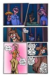 2023 2:3 absurd_res anthro antlers ariel_(deerkid) arrested blush border bovid butt capri_(deerkid) caprine caught_in_the_act comic covering covering_crotch cuff_(restraint) deer deerkid dialogue digital_media_(artwork) domestic_pig embarrassed english_text exhibitionism eyewear female flashlight forest fur glasses goat group hair handcuffed handcuffs hi_res horn key male male/female mammal metal_cuffs multicolored_body multicolored_fur nervous night nude outdoor_nudity plant police police_officer public public_nudity restraints running_away speech_bubble stealing streaking suggestive suid suina sus_(pig) text thought_bubble tree trio white_border yelling