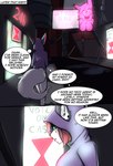 canid canine clothing comic dialogue duo emily_(lizzard_sama) english_text female fox green_eyes hi_res hoodie lizzard_sama mammal outside street text topwear