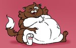 anthro domestic_cat felid feline felis hi_res male mammal obese overweight overweight_male princeton_(pteri) pteri_(artist) solo