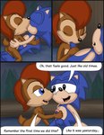 absurd_res anthro archie_comics comic dialogue duo english_text fellatio female genitals ground_squirrel handjob hi_res kissing male male/female mammal omatic oral penile penis pussy rodent sally_acorn sciurid sega sex sonic_the_hedgehog sonic_the_hedgehog_(archie) sonic_the_hedgehog_(comics) sonic_the_hedgehog_(satam) sonic_the_hedgehog_(series) text