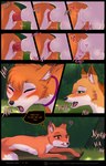 9:14 abby_(rukifox) animal_genitalia animal_penis anus balls bodily_fluids canid canine canine_genitalia canine_penis collar comic dialogue english_text erection female female_penetrated feral feral_on_feral feral_penetrated feral_penetrating feral_penetrating_feral forest fox fur genital_fluids genital_focus genitals green_eyes hi_res humanoid_genitalia humanoid_genitalia_on_feral humanoid_pussy humanoid_pussy_on_feral in_heat intraspecies licking licking_lips looking_at_another male male/female male_penetrating male_penetrating_female mammal miyuki_(rukifox) orange_body orange_fur outside penetration penis plant pussy pussy_juice_on_penis rick_(rukifox) rukifox sex sheath speech_bubble text tongue tongue_out tree vaginal vaginal_fluids vaginal_penetration virgin voyeur