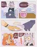 Rating: s
ID: 4842880
Date: 2024-06-10 13:56:31 -0400
Status: active
Score: 39
4:5 anthro bracelet canid canine choker clothing comic dialogue duo english_text exclamation_point facial_piercing female food fox fur grey_body grey_fur grey_hair gynomorph_(lore) hair hands_touching hi_res jelly_(food) jewelry magna_(puppkittyfan1) mammal maned_wolf necklace nose_piercing nose_ring piercing purple_eyes red_hair ring_piercing sparkles speech_bubble surprise tammy_(puppkittyfan1) tan_body tan_fur text thought_bubble torn_clothing torn_sleeves trans_(lore) trans_woman_(lore) wolfertinger yellow_sclera post #4842880