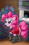 blue_eyes boots clothing cupcake female feral food footwear friendship_is_magic hasbro my_little_pony pinkie_pie_(mlp) riznof science_fiction shoes smile solo star_trek star_trek_the_original_series starfleet_uniform