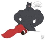 abs absurd_res animal_genitalia animal_penis anthro balls big_balls big_biceps big_pecs big_penis black_body black_fur blue_eyes buzzybub canid canine canine_genitalia canine_penis canis english_text erection fur genitals hi_res huge_balls huge_penis hyper hyper_genitalia hyper_penis knot looking_at_viewer male mammal muscular muscular_arms muscular_male nude pecs penis presenting presenting_penis sheath smile soda_bottle solo teeth text thick_knot vein veiny_penis vicious_(eztarg3t) wolf