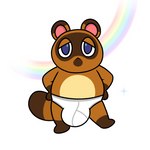 1:1 animal_crossing anthro barefoot big_bulge blue_eyes briefs briefs_only brown_body brown_fur bulge canid canine clothed clothing feet fur hands_on_hips male mammal nintendo nishi_oxnard raccoon_dog rainbow simple_background solo sparkles tan_body tan_fur tanuki tighty_whities tom_nook_(animal_crossing) topless underwear underwear_only white_background white_briefs white_clothing white_underwear y-fronts