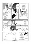 anthro canid canine clothing comic dialogue english_text female fur greyscale hi_res human kemono lila_(kashiwagi_aki) male mammal monochrome text translated yakantuzura zinovy