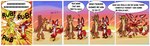 2017 3_toes 4_fingers abstract_background anthro athletic belly belly_rub big_eyes biped black_eyes black_nose blonde_hair blood blood_splatter blue_sky bodily_fluids brown_body brown_ear_tips brown_fur buzzing canid canine canis canyon cheek_tuft colored comic countershade_torso countershading covering covering_eyes covering_face coyote coyoteville cross-eyed death desert dialogue digital_media_(artwork) dipstick_ears dipstick_tail duo ear_markings ears_back ears_down ears_outwards english_text explosion eye_roll eyeball eyes_closed facial_tuft feet fennec_fox fingers fluffy fluffy_tail fox fur glance gloves_(marking) gore gradient_sky hair hands_on_torso happy humor leg_markings looking_at_hand looking_pleasured male mammal markings mentioned_character mulder_the_fox multicolored_body multicolored_ears multicolored_fur nervous nude one_ear_up open_mouth outside pain paws pecs pink_sky pivoted_ears plantigrade poking powerful raised_tail red_body red_fox red_fur rubbing rubbing_chest sad sean_o'desse severed_arm severed_body_part severed_ears severed_leg severed_limb severed_tail shaded sky smile socks_(marking) soles sound_effects speech_bubble standing static_electricity stevethedragon super_saiyan surprise surprised_expression surprised_face tail tail_markings tan_belly tan_body tan_fur teeth teeth_showing text toes true_fox tuft two_tone_body two_tone_fur warm_colors whiskers white_belly white_body white_fur white_sclera white_tail_tip wide_eyed yellow_sclera yellow_sky zapped