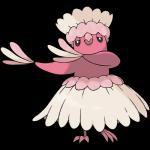 1:1 2016 alpha_channel ambiguous_gender avian beak bird feathers feral generation_7_pokemon hi_res nintendo official_art oricorio pa'u_oricorio pink_body pink_feathers pokemon pokemon_(species) simple_background solo transparent_background unknown_artist white_body white_feathers wings