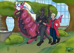 absurd_res bat eeveelution female feral generation_5_pokemon group hi_res human humanoid issen_(dragonhonor2) male mammal nintendo oriza_(untalphobos) phobos_(untalphobos) pokemon pokemon_(species) pokemon_trainer scaleon scolipede vool_jin_cortes walking