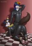 Rating: q
ID: 5266176
Date: 2024-12-25 21:43:17 -0500
Status: active
Score: 36
2024 4_toes all_fours anthro aslinino belt biped black_latex blue_body blue_fur bondage_gear buckle bulge bulge_from_behind canid canine canis checkered checkered_floor claws clothing clown clown_hat clown_makeup clown_nose collar domestic_dog duo feet fur gloves green_eyes green_nose hair hand_behind_head handwear harness hat headgear headwear hi_res hindpaw inner_ear_fluff latex latex_clothing latex_skinsuit looking_at_viewer looking_back looking_back_at_viewer male male/male male_anthro mammal mohawk multicolored_hair open_mouth pawpads paws pink_pawpads rainbow_hair red_eyes signature skinsuit smile spectrepaw_(character) submissive submissive_male tail teeth tight_clothing toe_claws toes tuft white_body white_clothing white_fur white_gloves white_handwear wolf yellow_collar post #5266176