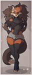 anthro bangs blossoms blue_eyes bottomwear brown_hair buckle canid canine cel_shading cheek_tuft chest_tuft choker clothing collar crop_top cropped_hoodie demon digit_ring digital_drawing_(artwork) digital_media_(artwork) ear_piercing facial_tuft feet fingerless_gloves fluffy fluffy_tail fox fur gloves glowing glowing_eyes hair handwear hi_res hotpants humanoid inner_ear_fluff jewelry legwear long_ears long_hair makeup male mammal mane maned_wolf markings mascara necklace one-piece_swimsuit one_eye_closed orange_body orange_fur piercing rei ring seductive shaded shirt shorts simple_background solo soul_sentinel squish swimwear tail thigh_highs thigh_squish toe_ring toes topwear tuft yokai_rei