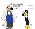 Rating: s
ID: 4490779
Date: 2023-12-23 23:24:30 -0500
Status: active
Score: 7
2022 anthro avian beak bird black_bottomwear black_clothing black_hair black_legs black_shirt black_shorts black_tank_top black_topwear blonde_hair blue_clothing blue_shirt blue_tank_top blue_topwear bodily_fluids bottomwear clothing dialogue digital_media_(artwork) duo english_text father_(lore) father_and_child_(lore) father_and_son_(lore) feathers gull gus_skwarek hair hand_behind_neck hands_on_hips hi_res lari larid laugh male maynard_skwarek open_mouth open_smile parent_(lore) parent_and_child_(lore) parent_and_son_(lore) profanity scolding secretgull shirt shorts simple_background smile son_(lore) speech_bubble sweat sweatdrop tail tail_feathers tank_top text topwear white_background white_body white_feathers yellow_beak yellow_bottomwear yellow_clothing yellow_shorts post #4490779
