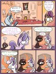 2014 apple_bloom_(mlp) bandage blue_eyes border carpet cloak clothing colored comic cookie crown cutie_mark_crusaders_(mlp) detailed_background dialogue diamond_tiara_(mlp) digital_media_(artwork) english_text equid equine feral fireplace food friendship_is_magic fur furniture green_eyes grey_body grey_fur grey_mane group hasbro headgear hi_res horn horse inside lenses long_ears looking_at_another mammal mane multicolored_mane my_little_pony mythological_creature mythological_equine mythology onomatopoeia orange_body orange_fur pegasus picture_frame pillow pink_body pink_fur pink_mane pony purple_border purple_eyes purple_mane red_mane scootaloo_(mlp) signature silver_spoon_(mlp) sitting slitherpon sound_effects speech_bubble sweetie_belle_(mlp) text tiara toony translucent translucent_body two_tone_mane two_tone_tail unicorn white_body white_fur white_mane wings yellow_body yellow_eyes yellow_fur