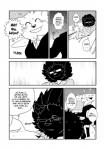 anthro canid canine clothing comic dialogue english_text felid fur hi_res kemono male mammal monochrome rolf saitou_(yakantuzura) text translated yakantuzura zinovy