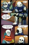 absolutedream absurd_res animated_skeleton bone comic dialogue english_text hi_res papyrus_(undertale) prosthetic sans_(undertale) skeleton text undead undertale undertale_(series)