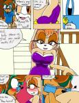 anthro comic cream_the_rabbit english_text eulipotyphlan fan_character female greeting group hedgehog hi_res lagomorph leporid male mammal mature_anthro mature_female rabbit sega sinshadowed sonic_the_hedgehog_(series) text trio vanilla_the_rabbit