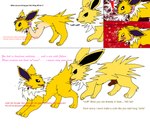 absurd_res collar cunnilingus duo eantheuba eeveelution english_text female feral gender_transformation generation_1_pokemon hi_res in_heat jolteon male male/female mtf_transformation nintendo oral pokemon pokemon_(species) sex text transformation vaginal