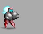 5:4 areola beepunz big_breasts black_body breast_expansion breasts ela expansion female huge_breasts humanoid hyper hyper_breasts machine multicolored_body nipples red_body robot robot_humanoid simple_background solo standing thick_thighs visor wide_hips