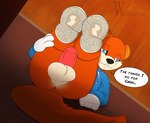 Rating: e
ID: 4922555
Date: 2024-07-16 11:39:37 -0400
Status: active
Score: 46
anthro balls blue_eyes bottomless bottomless_male buckteeth butt clothed clothing conker conker's_bad_fur_day dialogue digital_media_(artwork) embarrassed english_text erection fur genitals legs_up lying male mammal on_back pantsless penis penis_tuck presenting presenting_balls presenting_penis raised_leg rareware rodent sciurid solo teeth text topwear tree_squirrel wolfbaloo post #4922555