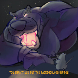 Rating: q
ID: 5709555
Date: 2025-07-15 00:26:09 -0400
Status: active
Score: 25
1:1 animate_inanimate anon anthro big_butt butt cave_of_wonders duo ear_piercing english_text felid lion macro male mammal moobs mouse murid murine nipple_piercing nipples overweight overweight_male pantherine piercing rodent shamelesss text post #5709555
