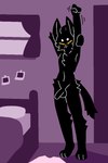 Rating: e
ID: 4826086
Date: 2024-06-03 11:26:53 -0400
Status: active
Score: 195
absurd_res aliasing anthro arm_tuft balls bed bedroom bingo_(fringession) black_body black_fur blush blush_lines chest_tuft clothes_on_floor clothing curtains digital_media_(artwork) domestic_cat door ears_up elbow_tuft emanata eyebrows eyes_closed feet felid feline felis fist flat_colors fringession fur furniture genitals half-erect head_tuft hi_res hindpaw hip_tuft knee_tuft leg_tuft male mammal mouthless navel orange_eyes paws penis photo polaroid_photo purple_background shirt simple_background small_waist solo stretching stretching_arms tail topwear tuft white_body white_eyebrows white_fur window window_sill post #4826086