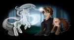 alpha_channel anthro duo equid equine forest grass gryffindor harry_potter harry_potter_(series) hasbro horn horse magic male mammal my_little_pony mythological_creature mythological_equine mythology patronus plant pony secret-pony tree unicorn