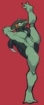 Rating: e
ID: 3538720
Date: 2022-08-31 01:29:09 -0400
Status: active
Score: 29
absurd_res ambiguous_gender anthro balancing black_body black_eyes blush blush_lines cyclizar femboy flexible flexing generation_9_pokemon green_body hands_behind_head hi_res legs_up lizard male markings muscular muscular_femboy nintendo nude orange_body pawpads pokemon pokemon_(species) presenting raised_arms raised_tail red_background reptile scalie showing_leg simple_background solo spread_legs spreading tail tire unknown_artist white_body post #3538720