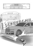 accident bus car car_crash comic commercial_vehicle digital_media_(artwork) driver driving english_text group hi_res human human_only inside_bus mammal not_furry public_transportation rolls-royce school_bus simple_background text theterm vehicle