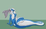 ambiguous_gender ambiguous_prey anthro anthro_pred apode bodily_fluids breasts cetacean dolphin draconcopode duo ear_piercing ear_ring female female_pred feral feral_prey fur genitals head_first hi_res hybrid legless long_tail mammal marine mephitid naga nipples nude open_mouth oral_vore partially_inside piercing pussy ring_piercing saliva serpentine shadow simple_background skunk soft_vore split_form strega striped_body striped_fur stripes tail toothed_whale uvuzi vore whiskers yellow_sclera