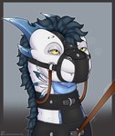 Rating: q
ID: 5546685
Date: 2025-05-03 17:27:27 -0400
Status: active
Score: 16
absurd_res accessory arti-ramon artist_name bdsm blue_hair bondage bound bridge cheek_tuft clothing collar dragon european_mythology facial_tuft feathers feral fluffy fur furred_dragon furred_scalie gag hair head_bondage headshot_portrait hi_res horn leash leashed_collar male muzzle_(object) muzzle_gag muzzled mythological_creature mythological_scalie mythology portrait scalie simple_background solo spikes teeth text tuft url western_dragon white_body white_fur yellow_eyes post #5546685