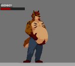 Rating: e
ID: 2583567
Date: 2021-01-23 08:46:11 -0500
Status: active
Score: 227
2021 4_fingers 5_toes abdominal_bulge after_vore ambiguous_gender ambiguous_prey animated anthro anthro_focus anthro_pred anthro_prey barefoot belly biceps big_belly big_tail biped black_claws black_ears black_markings black_sclera black_stripes blue_bottomwear blue_clothing blue_pants bone bottomwear brown_body brown_fur brown_markings burping cheek_tuft chin_tuft claws clothed clothing countershade_torso countershading death defeat defeated dialogue digestion digital_media_(artwork) duo element_drop_shadow english_text exclamation_point faceless_ambiguous faceless_character facial_markings facial_tuft fangs fatal fatal_vore feet fingers fluffy fluffy_tail forced front_view fur fur_markings fur_tuft game_over gameplay_mechanics gloves_(marking) gnoll green_text grey_background grindzy_(nephiclav) gui hair hand_on_belly head_markings health_bar holding_belly holding_stomach hyena looking_down loop male male_focus male_pred mammal markings multicolored_body multicolored_fur musclegut muscular muscular_anthro muscular_male nephiclav offscreen_character open_mouth oral_vore overweight overweight_anthro overweight_male pants paws pecs pink_tongue pixel_(artwork) pixel_animation polygonal_speech_bubble pred_focus red_eyes red_hair same_size_vore satisfied scared short_hair short_playtime simple_background skull skull_symbol smile soft_vore solo_focus speech_bubble speech_bubble_drop_shadow standing stripes struggling surprise tail tan_body tan_countershading tan_fur teeth text three-quarter_view toes tongue topless topless_male tuft vore weight_gain white_text wild_(wildside) post #2583567