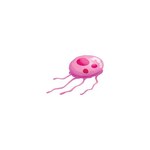 1:1 ambiguous_gender cnidarian comic feral jellyfish jellyfish_(spongebob) marine markings medusozoan nickelodeon on_model pancaketiffy pink_body simple_background solo spongebob_squarepants spots spotted_body toony white_background