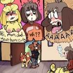 1:1 animal_crossing anthro breasts brother_(lore) brother_and_sister_(lore) brother_penetrating_sister canid canine canis caught_in_the_act caught_while_cumming collar comic daughter_(lore) dialogue digby_(animal_crossing) domestic_dog duo english_text father_(lore) father_and_child_(lore) father_and_daughter_(lore) father_and_son_(lore) female feral foxvomitarts hi_res incest_(lore) isabelle_(animal_crossing) knot knotting leash male male/female mammal mother_(lore) mother_and_child_(lore) mother_and_daughter_(lore) mother_and_son_(lore) nintendo nude nude_female parent_(lore) parent_and_child_(lore) parent_and_daughter_(lore) parent_and_son_(lore) penetration shih_tzu sibling_(lore) sister_(lore) son_(lore) surprise text toy_dog twincest_(lore) twins_(lore)