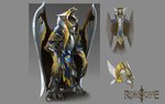 16:10 2012 accipitrid accipitriform anthro armor avian aviansie bird concept_art feet furgonomics hi_res knight kree'arra male official_art runescape solo talons toes warrior widescreen wings