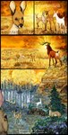 absurd_res binocular_doe comic deer detailed_background digital_media_(artwork) english_text female feral grapevine group hi_res jeffusherb light male male/female mammal oak_tree plant scratched_doe sunlight text tree young