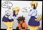 Rating: s
ID: 5337571
Date: 2025-01-29 01:08:20 -0500
Status: active
Score: 31
4_fingers absurd_res afterimage annoyed anthro artist_logo artist_name big_breasts black_border blonde_hair blue_background border bottomwear bow_tie breasts brown_body brown_hair canid canine canis capibache_(mr._ache) capybara caviid clenched_teeth clothed clothed_anthro clothed_female clothed_male clothing cross-popping_vein curvy_figure dialogue domestic_dog drawstring_topwear duo eyebrow_through_hair eyebrows eyes_closed facial_markings female female_anthro fingers floppy_ears freckled_face freckles front_view fully_clothed fully_clothed_anthro fully_clothed_female fully_clothed_male fur furgonomic_bottomwear furgonomics glistening glistening_hair glistening_thighs gradient_background grimace grin hair hand_on_head hand_on_hip head_markings headpat height_teasing height_theme hi_res hoodie in_heat knock-kneed larger_female leaning leaning_forward legs_together lidded_eyes logo looking_at_viewer looking_back looking_back_at_viewer lop_ears male male/female male_anthro mammal markings miniskirt motion_outline mr_ache nina_(miu_leen) orange_clothing orange_eyes orange_hoodie orange_topwear outside_border path_lines pink_clothing pink_shirt pink_topwear rear_view rodent school_uniform sequence sharp_teeth shirt simple_background size_difference skirt small_waist smaller_male smile snout snout_markings spanish_text speech_bubble standing tail tail_motion tailwag teasing teeth text thick_thighs three-quarter_view topwear translated translucent translucent_hair undershirt uniform yellow_body yellow_fur post #5337571