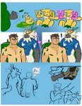 absurd_res backsack balls biped bipedal_feral bodily_fluids body_hair body_swap bottomless butt_hair chest_hair clothed clothing comic cum cum_covered fan_character feral generation_1_pokemon generation_7_pokemon genital_fluids genitals group hi_res hoodie hoodie_only human humanoid humor hypno_(pokemon) jacket jacket_only jewelry kinkykeroro leaves_on_body lemur male male/male mammal markings messy nintendo passimian pokemon pokemon_(species) primate punch putting_on_clothes ruffed_lemur shaking shaking_off_water shiny_pokemon shivering strepsirrhine topwear topwear_only tribal tribal_jewelry tribal_markings trio