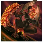 1:1 absurd_res anthro areola bazelgeuse big_breasts breasts capcom claws deltavinny english_text female flying_wyvern genitals hi_res looking_at_viewer monster_hunter nipples nude pussy solo tail text thick_thighs wings