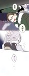 ambiguous_gender anthro blush comic duo eyewear glasses human japanese_text kemono lagomorph leporid male mammal rabbit text translation_request ukisudori yaehara_makoto yura_kousuke