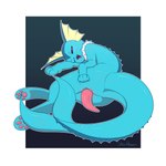 1:1 absurd_res animal_genitalia animal_penis anthro blue_body blue_tail blush blush_lines butt canid canine cetacean_genitalia cetacean_penis digital_media_(artwork) ear_frill eeveelution fangs feet fin frill_(anatomy) generation_1_pokemon genitals half-closed_eyes hi_res lidded_eyes looking_at_viewer looking_back lying male mammal marine membrane_(anatomy) multicolored_body narrowed_eyes neck_frill nintendo nude on_side one_eye_closed open_mouth open_smile pawpads paws penis pokemon pokemon_(species) presenting presenting_penis raised_tail simple_background smile smiling_at_viewer solo spread_butt spreading starpeeen tail tapering_penis teeth tongue two_tone_body vaporeon