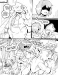 2024 alphys anthro anthro_penetrated areola big_areola big_breasts big_nipples blush box_chan breasts clothed clothing comic deltarune dialogue duo english_text female female_penetrated hair hi_res huge_areola huge_breasts huge_nipples human human_on_anthro human_penetrating human_penetrating_anthro interspecies kris_(deltarune) looking_pleasured male male/female male_penetrating male_penetrating_female mammal monochrome nipples open_mouth open_smile panties penetration penile penile_penetration profanity reptile scalie sex smile student teacher teacher_and_student text tongue tongue_out undertale_(series) underwear