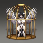 1:1 anthro arrteen bdsm big_breasts bird_cage birdcage blindfold bodily_fluids bondage bound breasts equid equine feathered_wings feathers female hands_behind_back hasbro hi_res horse huge_breasts mammal my_little_pony mythological_creature mythological_equine mythology one-bar_prison open_mouth pegasus penetration pony runescript sensory_deprivation solo spicy_stir vaginal vaginal_penetration wings