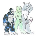 Rating: e
ID: 4428110
Date: 2023-11-21 12:36:18 -0500
Status: active
Score: -2
2007 anthro ape balls barefoot black_body black_fur bruno_rhynox countershading erection feet flaccid fur genitals glans gor_(tomcat) gorilla graphite_(artwork) green_body green_skin grey_body grey_skin group haplorhine humanoid humanoid_genitalia humanoid_penis low_res male mammal nipples noblekitty1_(artist) nude orc penis pink_balls pink_glans pink_nipples prehensile_feet primate rhinoceros sound_effects toes traditional_media_(artwork) trassk trio post #4428110