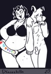 anthro asriel_dreemurr blush boss_monster_(undertale) bottomless catty_(undertale) clothed clothed/nude clothed_female clothing digital_media_(artwork) dracozhilla duo embarrassed erection felid feline female femboy genitals hi_res hoodie hoodie_only humanoid humiliation male male/female mammal nude penis penis_humiliation size_difference skinny slightly_chubby small_penis small_penis_appreciation small_penis_humiliation smile topwear topwear_only undertale undertale_(series)